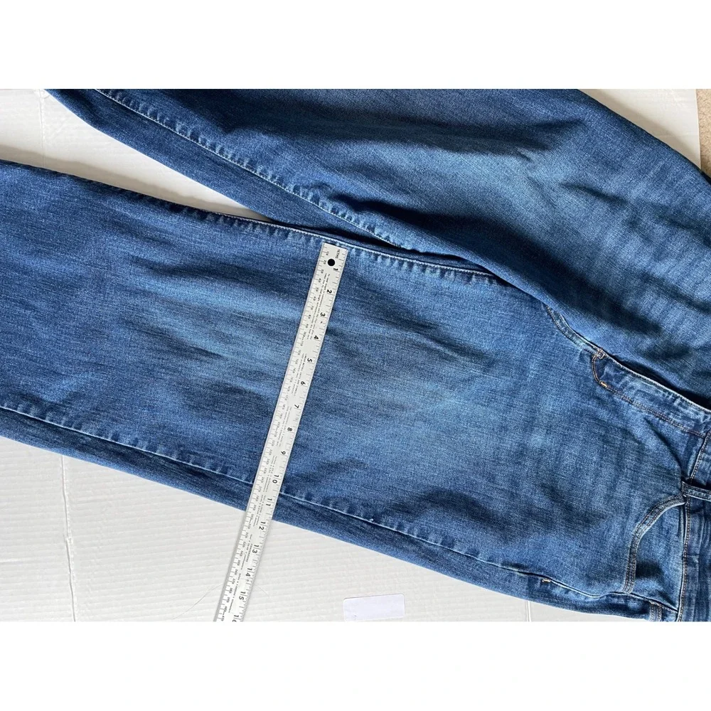 St Johns Bay Wide Leg Jeans Size 16 Stretch Elastic‎ Waist Comfort Denim